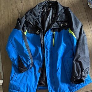 Boy's Blue and Black Ski Jacket